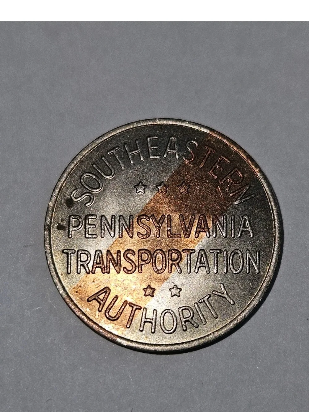 Vintage 1920s Washington D.C. Delaware Mem. Br. Septa Transit Token. Food Stamp